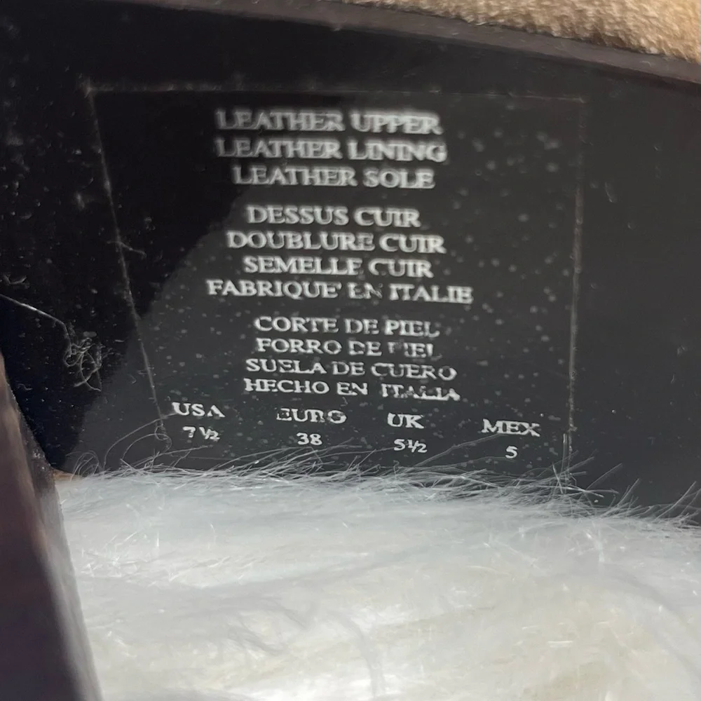 KENNETH COLE POINTED TOE PULL ON SUEDE BOOTS TAN COLOR SIZE 71/2 - Picture 14 of 14